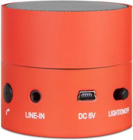 img 3 attached to ISound Fire Waves Bluetooth Speaker With Microphone And Changing LED Light Effects (Red)