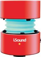 isound fire waves bluetooth speaker with microphone and changing led light effects (red) logo