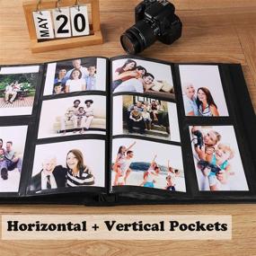 img 3 attached to Большой фотоальбом Vienrose 4x6 - обложка из искусственной кожи с 1000 карманами для свадьбы, семьи, младенца, годовщины, выпускного - улучшенный поисковый маркетинг.