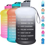 💧 stay hydrated and motivated with venture pal 1 gallon water bottle - time marker, handle, and leakproof design - ideal for gym, office, and home logo