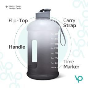 img 1 attached to 💧 Stay Hydrated and Motivated with Venture Pal 1 Gallon Water Bottle - Time Marker, Handle, and Leakproof Design - Ideal for Gym, Office, and Home