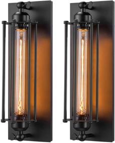 img 2 attached to Enhance Your Space with Licperron Sconces Wall Lighting: Industrial, Antique Fixtures for Bedside, Bar, Theater, Restaurant, Hallway – Indoor & Outdoor Wall Decor – E26 & E27 Bar Lights