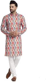img 4 attached to Pajama Printed Traditional Churidhar Weddings Men's Clothing