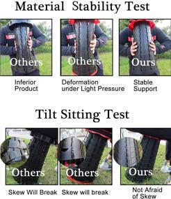 img 1 attached to 🪑 Ultimate Collapsible Portable Folding Stool: Waterproof Bag, Retractable Camping Stool for Travel, Lightweight Adjustable Design