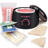 🔥 wax warmer kit: kotamu hair removal waxing kit with 4 hard wax beans for effortless at-home hair removal, suitable for bikini, brazilian, full body, face, eyebrows, legs, and armpit - pain-free for women and men logo