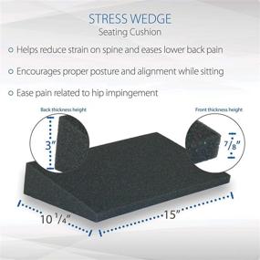 img 1 attached to 😌 Comfortably Relieve Stress with Core Products Foam Stress Wedge - Gray