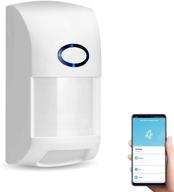 🔒 smart wifi wireless security alarm with free tuya app control & notification, home security pir motion detector compatible with alexa & siri – smart motion sensor for enhanced protection logo