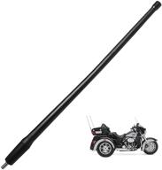 🏍️ high-quality japower replacement antenna for harley-davidson motorcycles 1998-2018 - 13 inches, black logo
