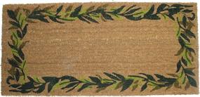 img 4 attached to 🌿 DII Floral Design Collection Natural Coir Doormat, 22x47", Bay Leaves: Welcoming Entryway Décor with Natural Beauty