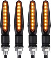 сигнальные огни justech на мотоциклы - 4 шт, универсальные, 12v, 8led, индикаторы для мотоциклов, скутеров, четырехколесных мотоциклов и внедорожников. логотип