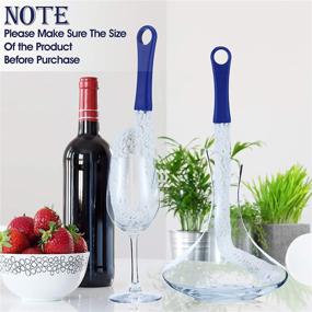 img 1 attached to Efficient Wine Decanter Cleaning Set: 3-Piece Brush & 400-Piece Stainless Steel Beads