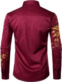 img 2 attached to 🌸 ZEROYAA Hipster Floral Printed Sleeve Men's Clothing: Embrace a Trendy and Modern Style