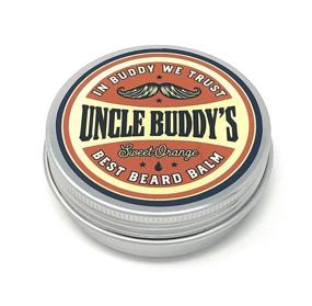 img 1 attached to 🍊 Uncle Buddy's Best Beard Balm: Sweet Orange Leave-In Conditioner for Control, Style & Beard Health - 2 oz