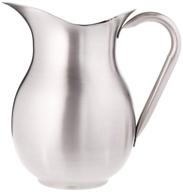 stainless steel vollrath 3-quart bell-shaped water pitcher logo