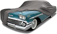 🚗 carscover custom fit ironshield leatherette car cover: all-weather, waterproof, sun block for 1958-1972 chevy impala/bel air/biscayne logo