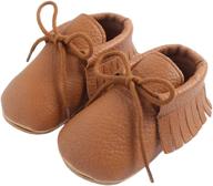 rvrovic boys' slip-on moccasins with tassels - anti-slip prewalker shoes logo