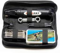 🚴 ultimate bike repair kit: portable bag with tire pump, puncture repair tools, multi tool set - perfect for camping, travel & emergencies logo