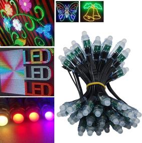 img 3 attached to 💡 WESIRI WS2811 Diffused Digital RGB LED Pixel Lights with Black Wire - Individually Addressable Round DIY LED Pixels Module - IP68 Waterproof - DC5V - Set of 50pcs