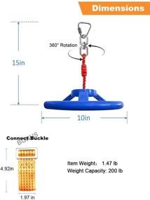 img 2 attached to 🔥 Enhance Your Ninja Training with ROTAONY Ninja Wheel Obstacle Attachments