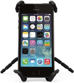 img 3 attached to Black Spiderpodium Portable Stand/Car Mount Holder - Compatible with iPhone 5S/5C/5/4S/4, Samsung Galaxy S4/S3/S2/S