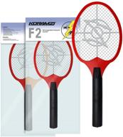 🪰 koramzi bug zapper racket fly swatter mosquito killer - fast & effective indoor and outdoor pest control f2 (red) logo