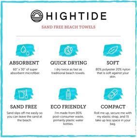 img 1 attached to Hightide Premium Sand Free Towel for Beach, Swimming, and Travel - Choose from 16 Microfiber Towel Designs Including Maui Palms
