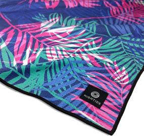 img 3 attached to Hightide Premium Sand Free Towel for Beach, Swimming, and Travel - Choose from 16 Microfiber Towel Designs Including Maui Palms