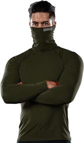 img 4 attached to DRSKIN Turtleneck Compression Thermal Baselayer Men's Clothing and Active