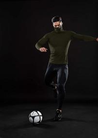 img 2 attached to DRSKIN Turtleneck Compression Thermal Baselayer Men's Clothing and Active