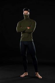img 3 attached to DRSKIN Turtleneck Compression Thermal Baselayer Men's Clothing and Active