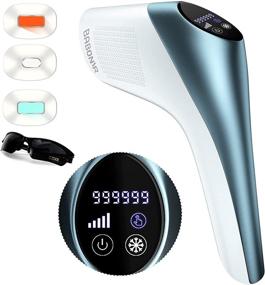 img 4 attached to 🔥 Babonir IPL Hair Removal: Efficient and Painless Hair Remover for Woman Man at-Home - 3 Different Heads, Permanent Device for Arms Legs Armpit Sensitive Skin