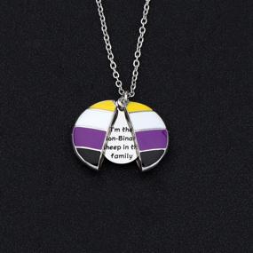img 2 attached to CENWA Non Binary Binary Family Necklace