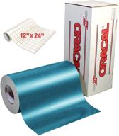 oracal turquoise metallic sparkle premium adhesive vinyl 🔷 12&#34; x 24&#34; bundle with clear transfer paper (1 pack) logo