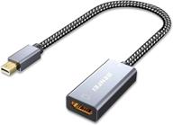 🔌 адаптер mini displayport to hdmi от benfei - совместим с macbook air/pro, surface pro/dock, поддержка 4k разрешения - серый логотип