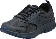 👟 unleash your athletic potential with skechers consistent performance running walking charcoal men's shoes logo