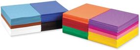 img 4 attached to SunWorks Construction Paper Sampler Pack - 12 Vibrant Colors, 9x12 Inches, Includes 2,400 Sheets