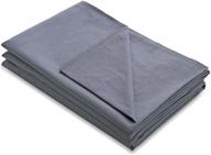 🛌 hypnoser weighted blanket removable duvet cover - dark grey king size (78''x85''): a perfect fit for enhanced comfort! logo