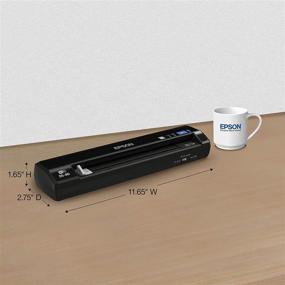img 1 attached to 🖨️ Epson WorkForce DS-40 Wireless Portable Document Scanner: PC and Mac compatibility, Sheet-fed, Mobile/Portable - Black