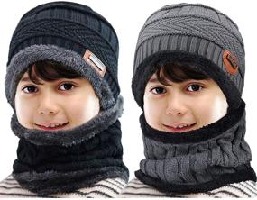 img 4 attached to ❄️ Maylisacc Winter Beanie: Touchscreen Boys' Accessories for Cold Weather Comfort