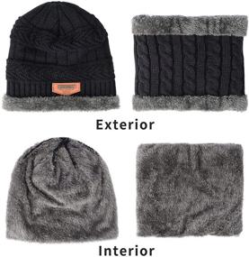 img 1 attached to ❄️ Maylisacc Winter Beanie: Touchscreen Boys' Accessories for Cold Weather Comfort