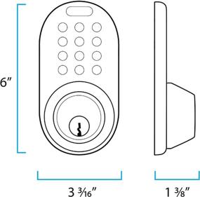 img 2 attached to 🔒 Satin Nickel MiLocks DFK-02SN Electronic Touchpad Keyless Deadbolt and Passage Knob Combo – Enhanced SEO