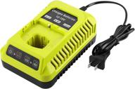 🔌 enhance your ryobi power tools with energup replacement charger for li-ion & ni-cad batteries: p100 p102 p103 p105 p107 p108 1400670 p117 p118 ryobi charger 12v 18v max logo