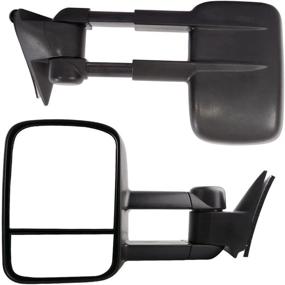 img 4 attached to 🚗 Зеркала для буксировки MOTOOS: Chevy GMC C/K 1500 2500 3500 Pickup 1988-1998, Замена зеркал