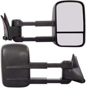 img 3 attached to 🚗 Зеркала для буксировки MOTOOS: Chevy GMC C/K 1500 2500 3500 Pickup 1988-1998, Замена зеркал