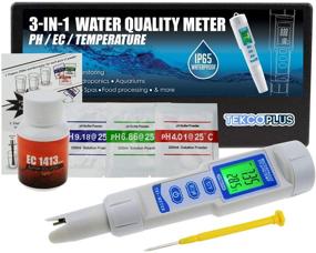 img 2 attached to 🌊 Water Quality Test Kit: 3-in-1 pH EC Temperature Meter with ATC, Probe, Waterproof & Black-Light – Ideal for Aquariums, Hydroponics, Pool Spa, Lab, and Drinking Water