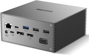 img 4 attached to 🔌 TOTU USB-C Docking Station 16 in 1: Triple Display USB C Dock with Charging Support, 4K HDMI, DP, VGA, 7 USB Ports, Ethernet, SD/TF Card Reader - Perfect for MacBook and Windows, MacOS Mirror Mode Supported!