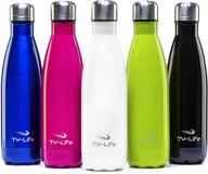 stylish black sport water bottle for active hydration логотип