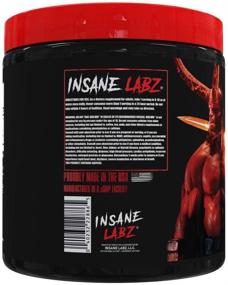 img 2 attached to 🔥 Insane Labz Insane Amino Hellboy Edition - порошок BCAA для энергии, фокуса и восстановления мышц | Интраворкаут, 2:1:1 BCAA аминокислоты, 30 порций, вкус фруктового пунша