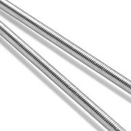 🔩 feelers 304 stainless steel m6-1.0 all threaded rod set - 250mm length (pack of 2) logo