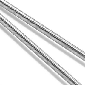 img 4 attached to 🔩 Feelers 304 Stainless Steel M6-1.0 All Threaded Rod Set - 250mm Length (Pack of 2)